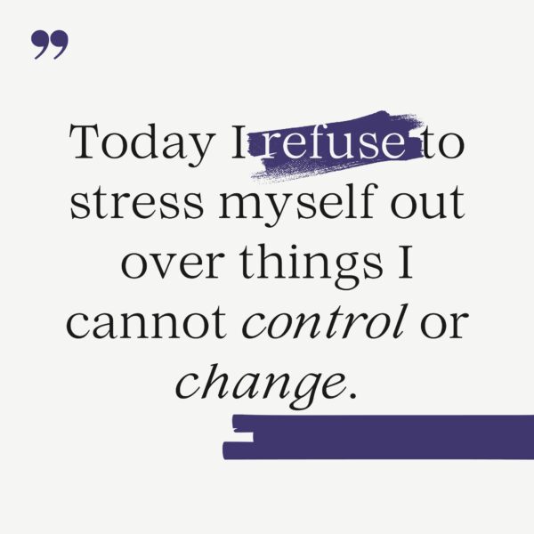 Refuse to stress