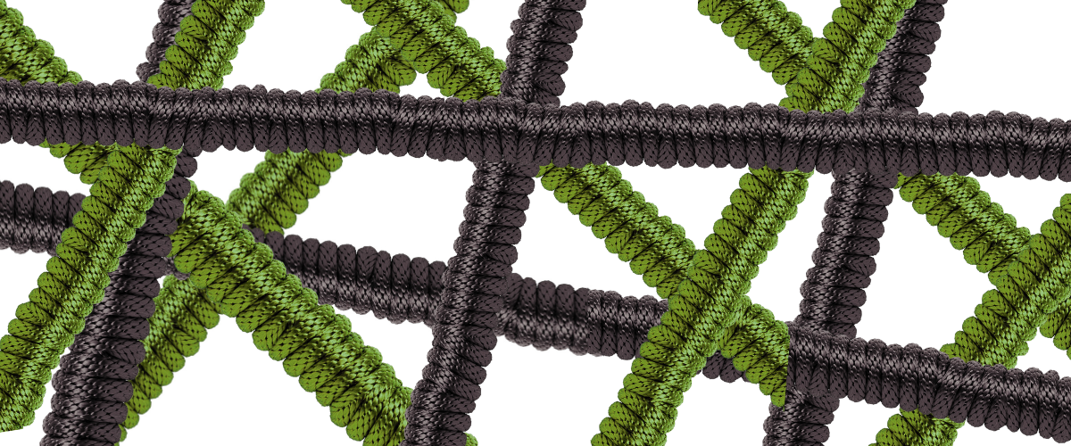 Image showing paracord intertwined to make stronger cord through change